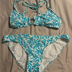 Old Navy Blue and White Bikini